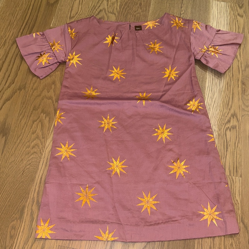 Tea Collection Dress with Gold Stars